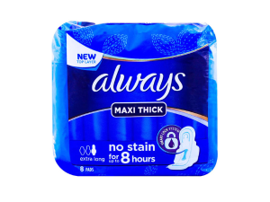 always maxi extra long sanitary pads 8s