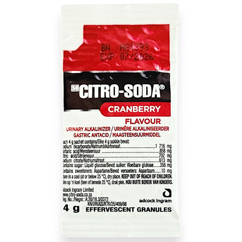 citro soda cranberry 4g sachet