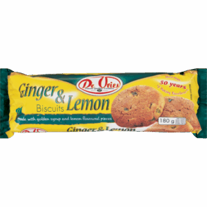 de vries ginger lemon biscuits 180g