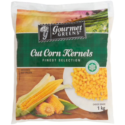 gourmet greens cut corn kernels 1kg