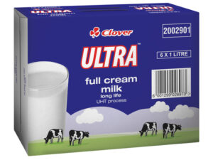 clover ultra full cream milk (1L x 6)